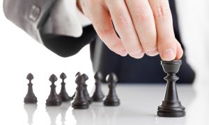 man playing chess