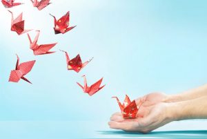 origami swans