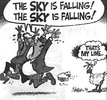 the sky is falling comic