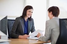 woman doing an interview