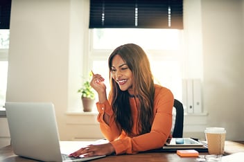 smiling businesswoman