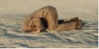 man with his head in the sand